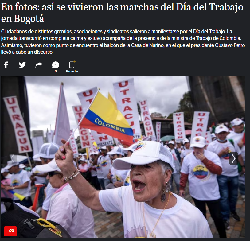 1 de mayo, día del trabajo
