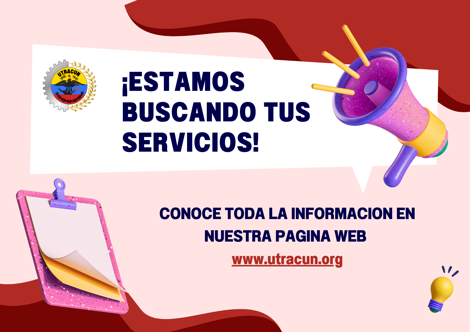 CONVOCATORIA PROVEEDORES PARA UTRACUN