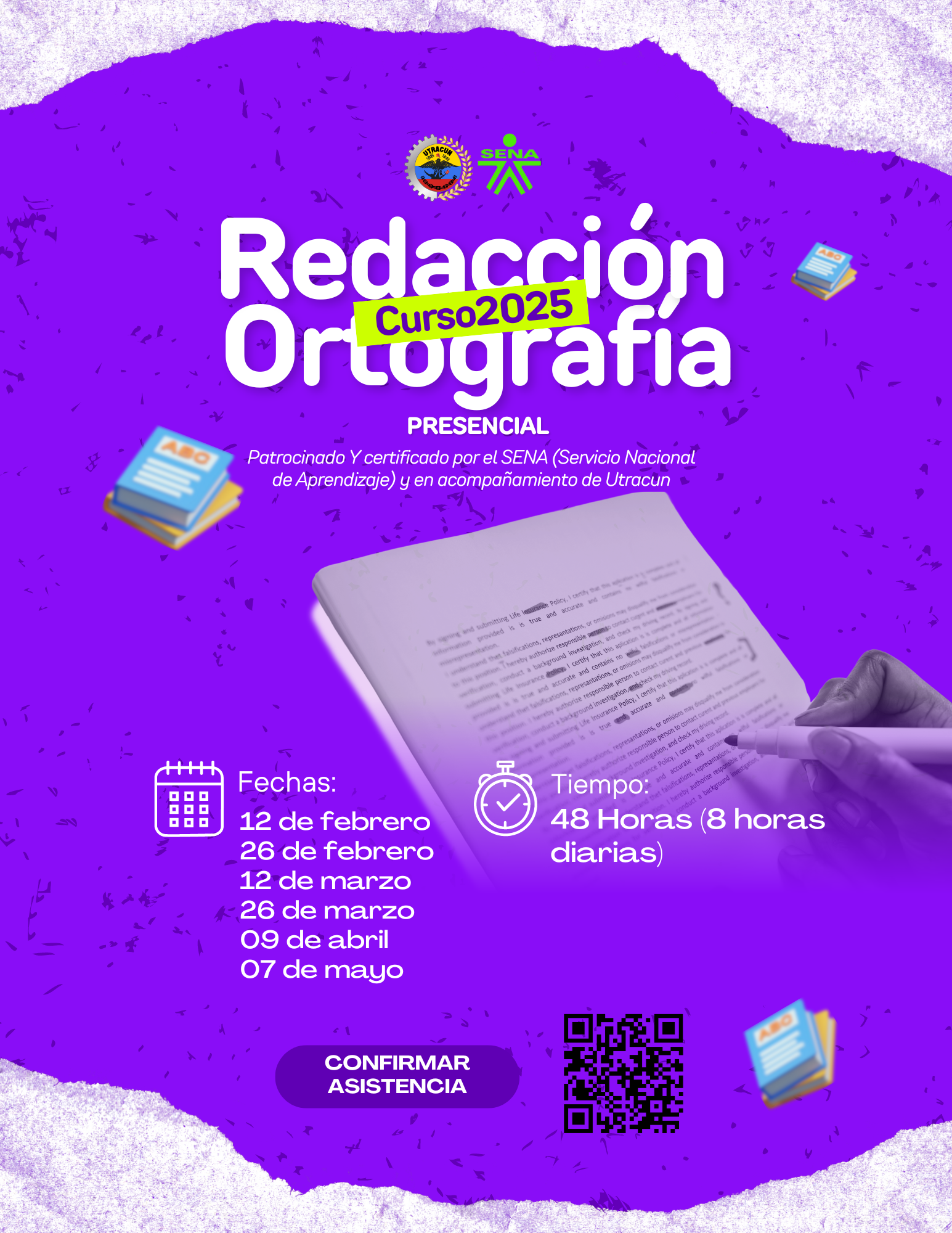 Convocatoria Curso Redacción y Ortografía 2025 Utracun – SENA