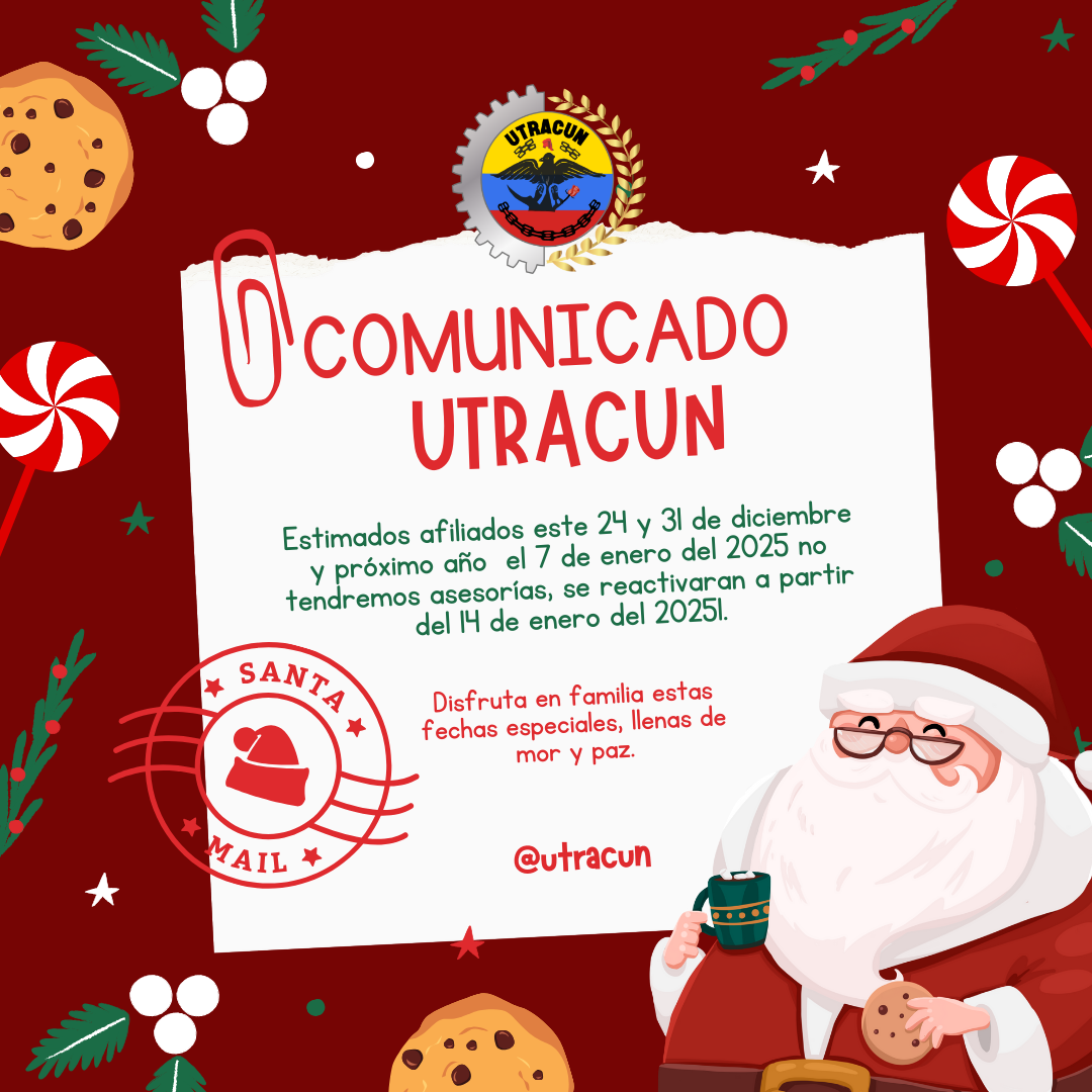 COMUNICADO NAVIDEÑO UTRACUN